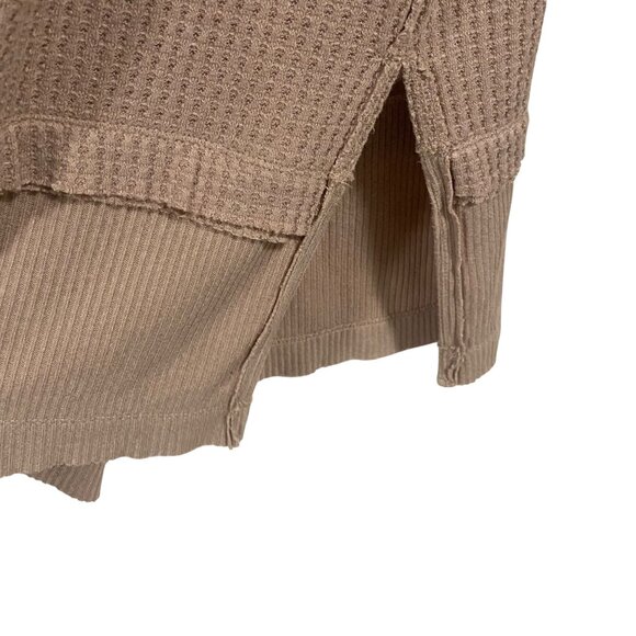 Free People We the Free North Shore Thermal Top in Sand Size XS - Picture 5 of 11